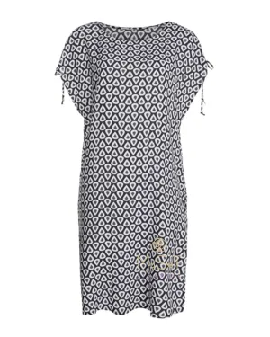 8136 Marajo Black and White Pattern Cover Up