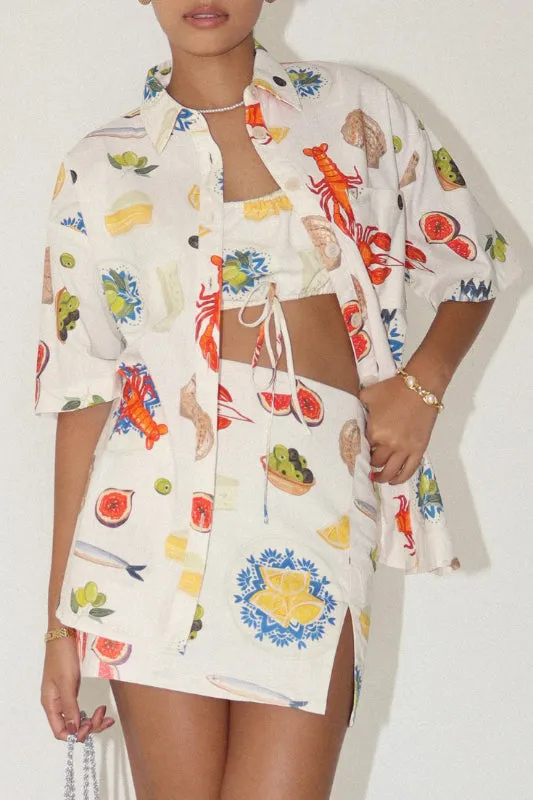 algarve blouse - cream