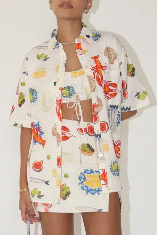 algarve blouse - cream