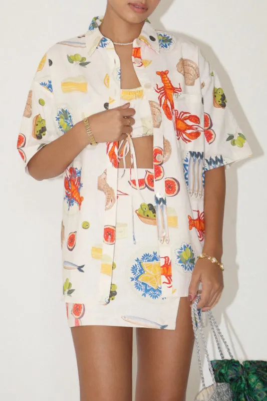 algarve blouse - cream