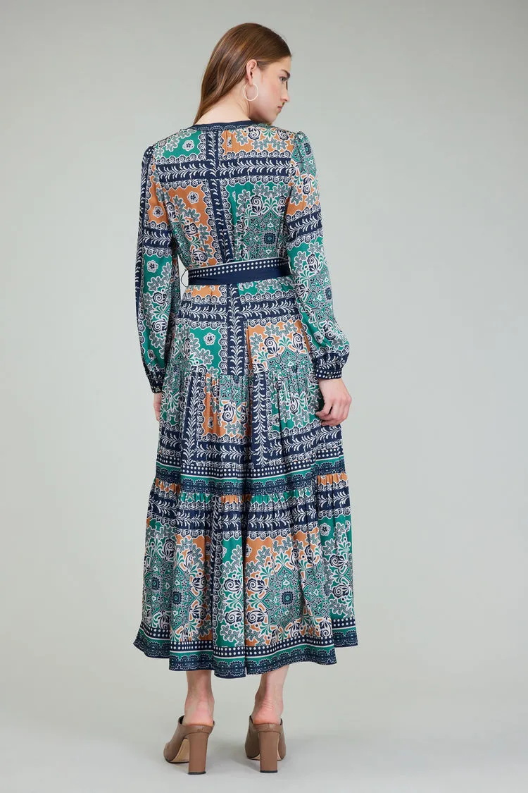 Annabella Abstract Midi Dress