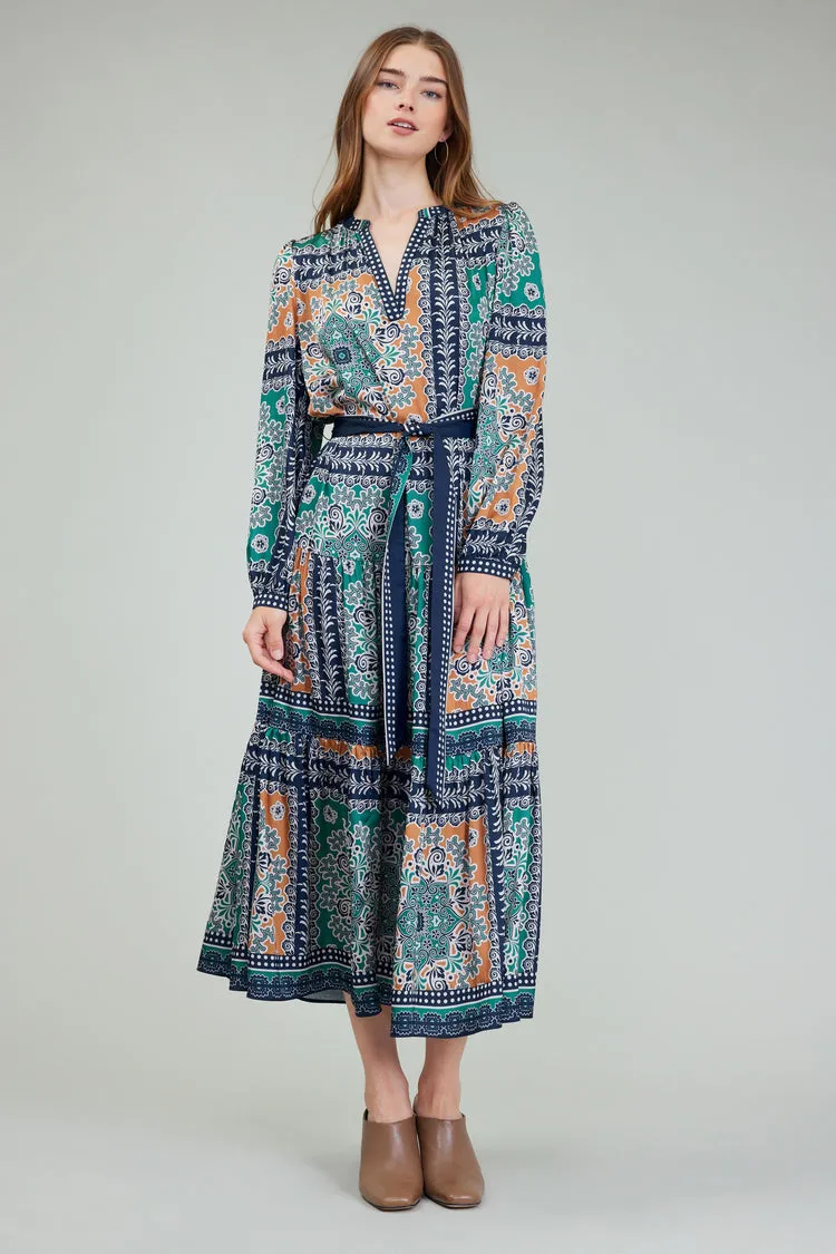Annabella Abstract Midi Dress