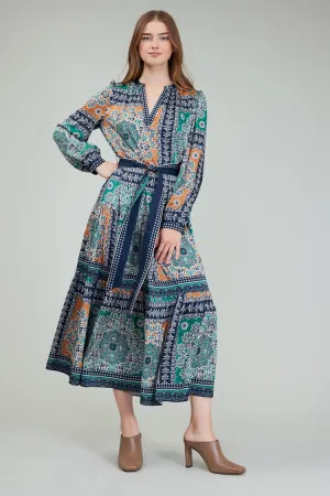 Annabella Abstract Midi Dress