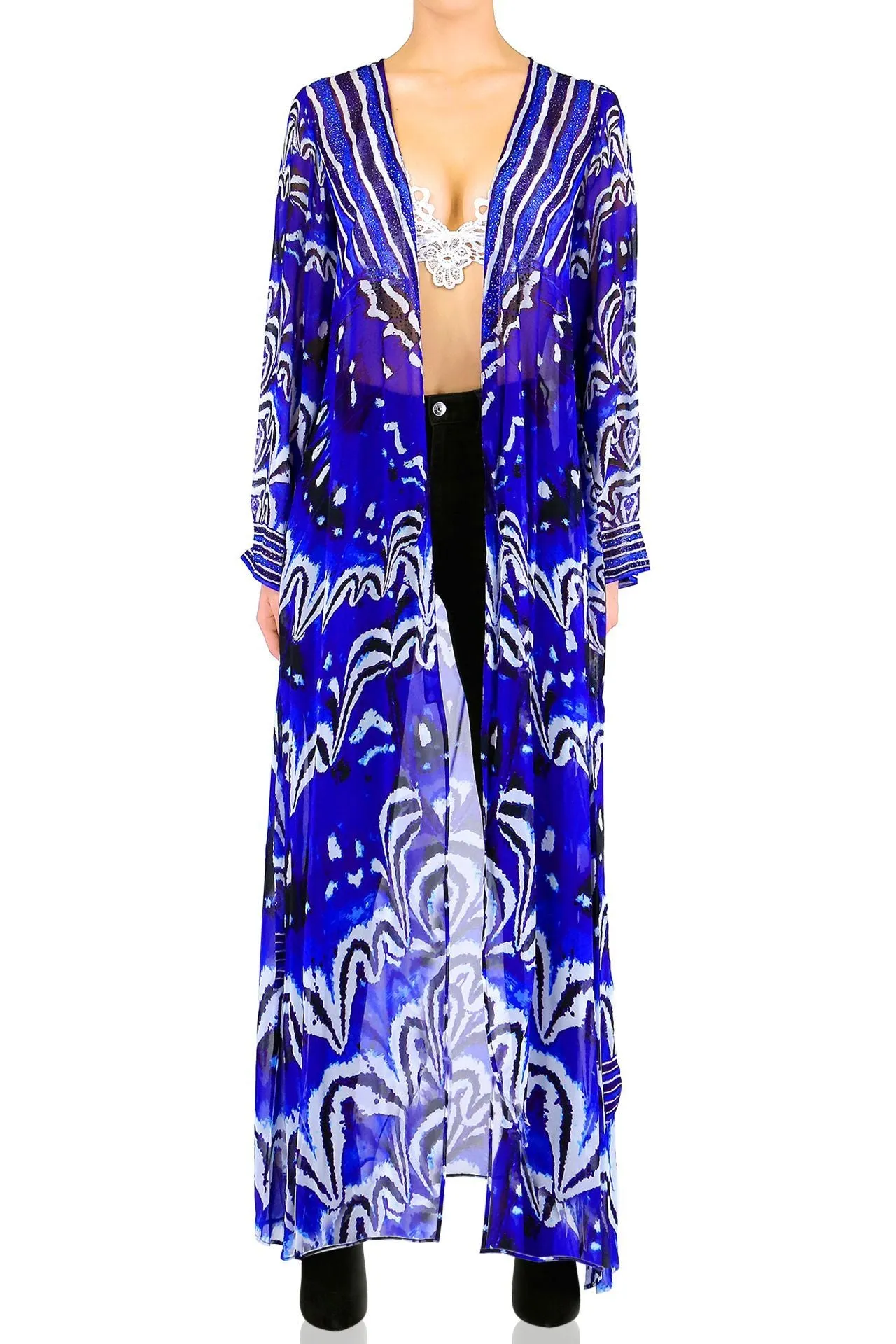 Annabella Butterfly Print Swimsuits And Cover Ups