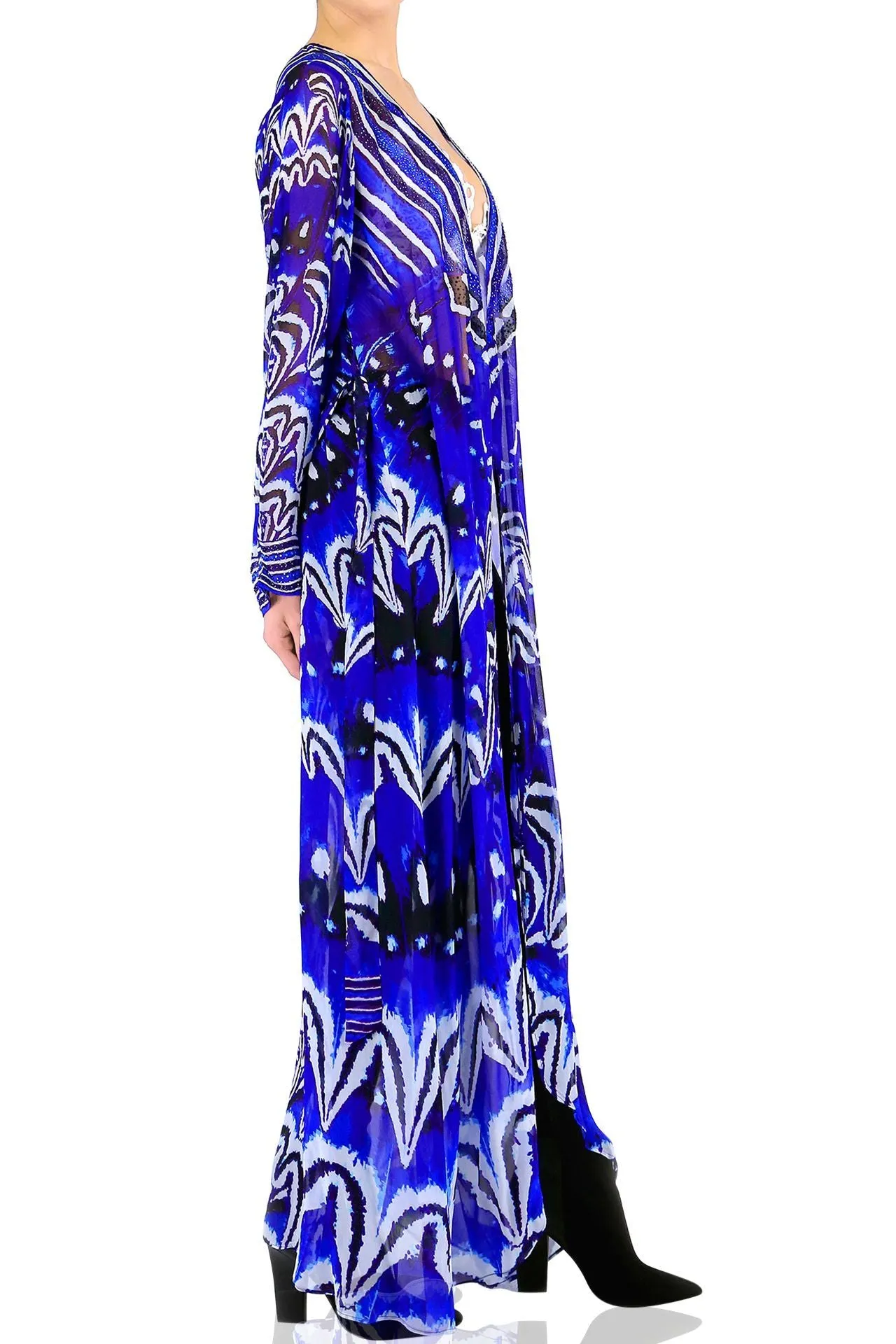 Annabella Butterfly Print Swimsuits And Cover Ups