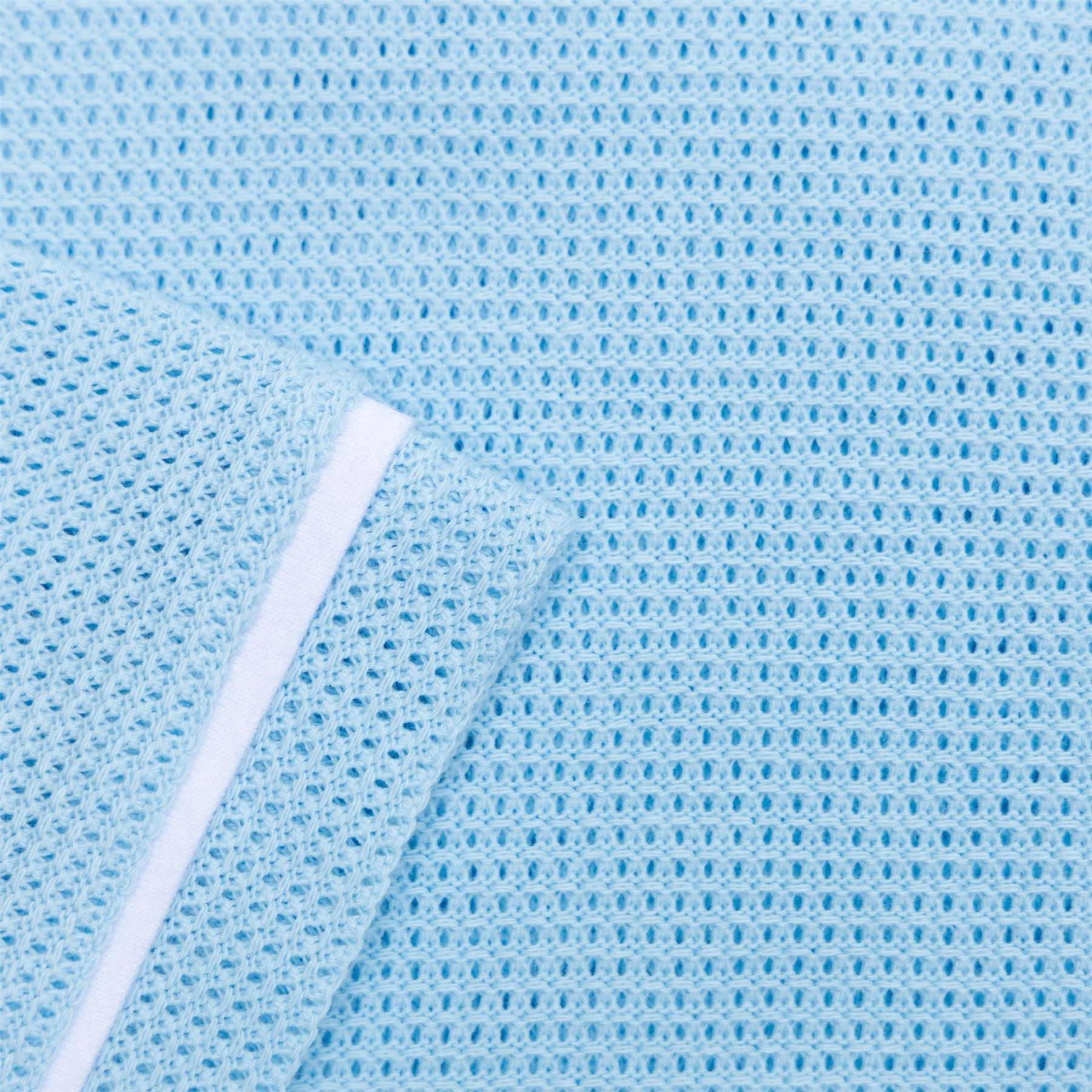 Archive Organic Cotton Earl Mesh Polo Cool Blue - AW23