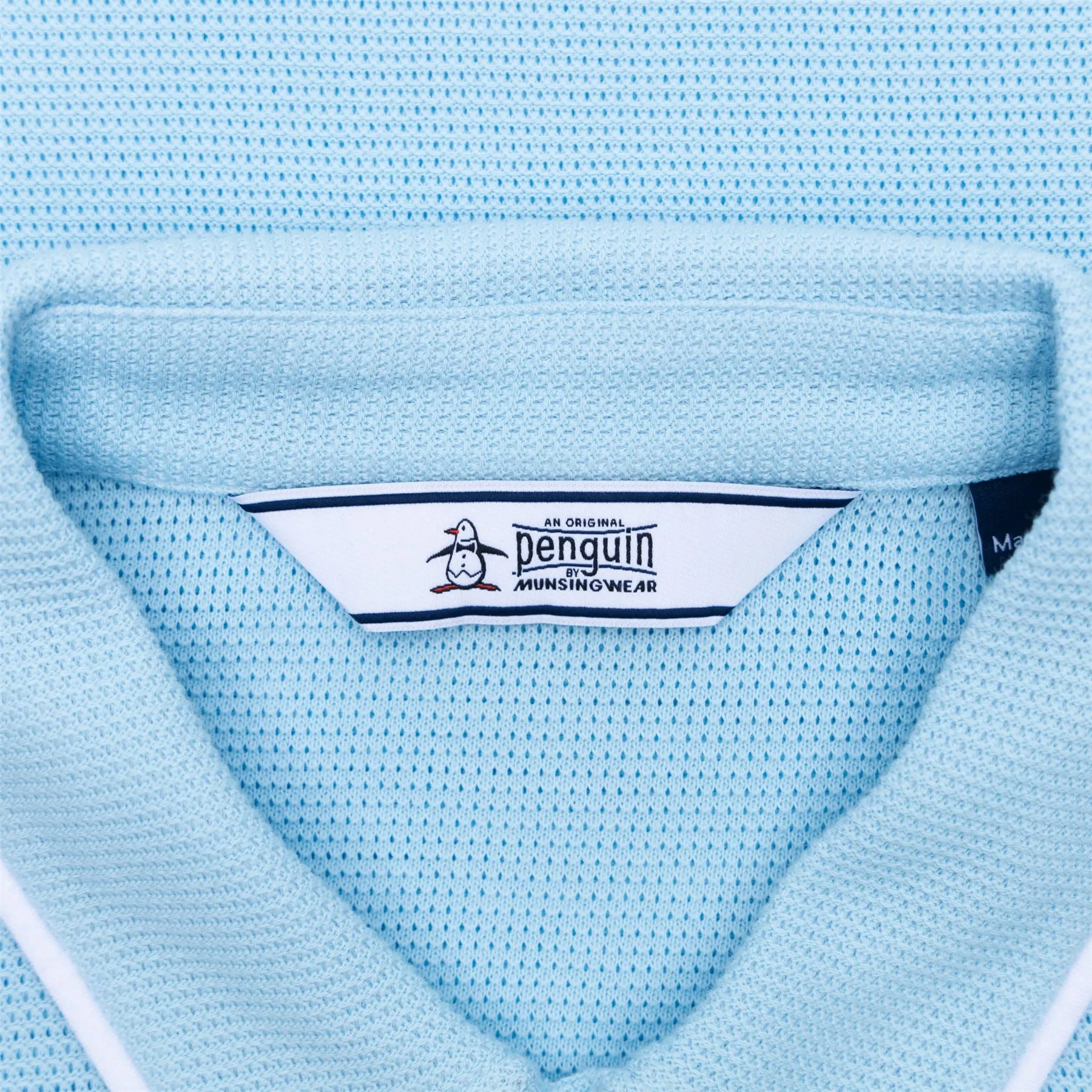 Archive Organic Cotton Earl Mesh Polo Cool Blue - AW23