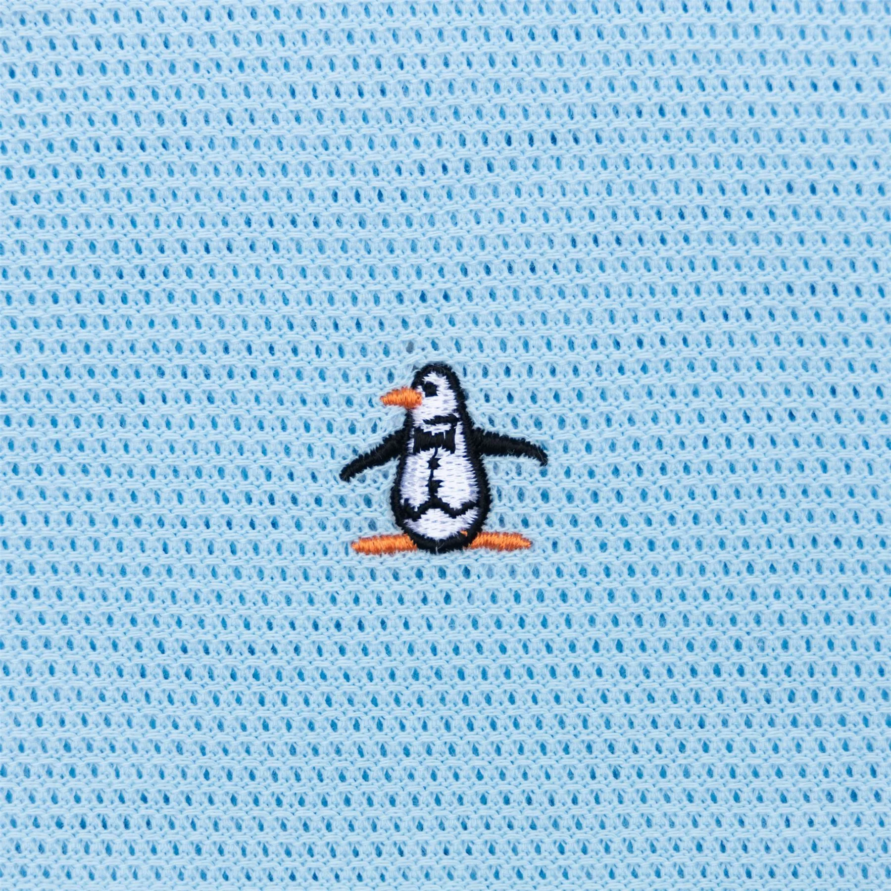 Archive Organic Cotton Earl Mesh Polo Cool Blue - AW23