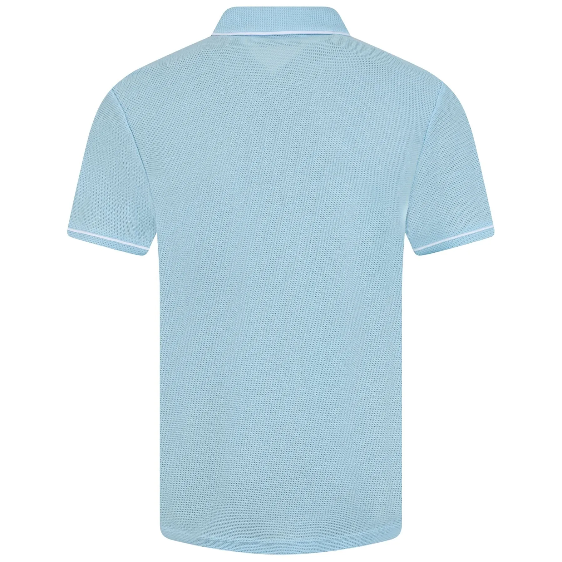 Archive Organic Cotton Earl Mesh Polo Cool Blue - AW23