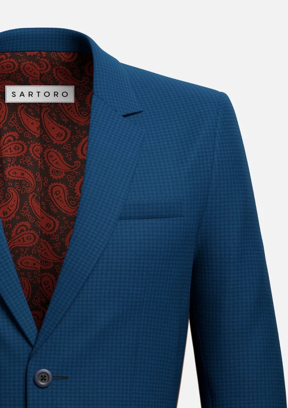 Astor Royal Blue Microcheck Jacket