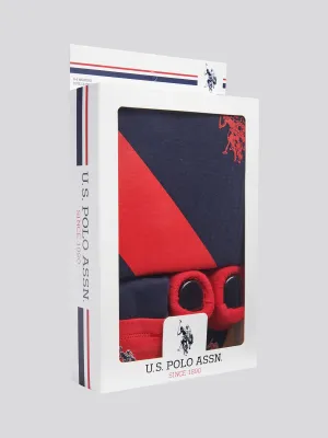 Baby 3 Piece Boxed Baby Gifting Set in Navy