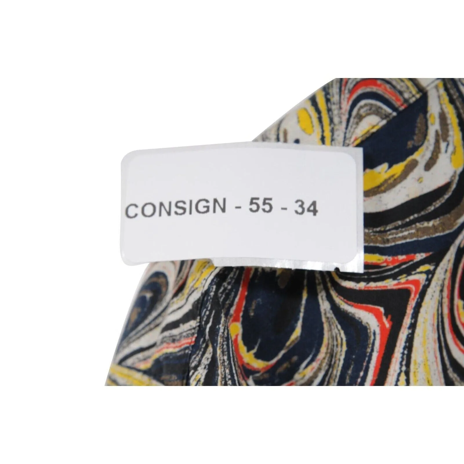 Black Tan Mosaic Abstract Painting Button Down Shirt