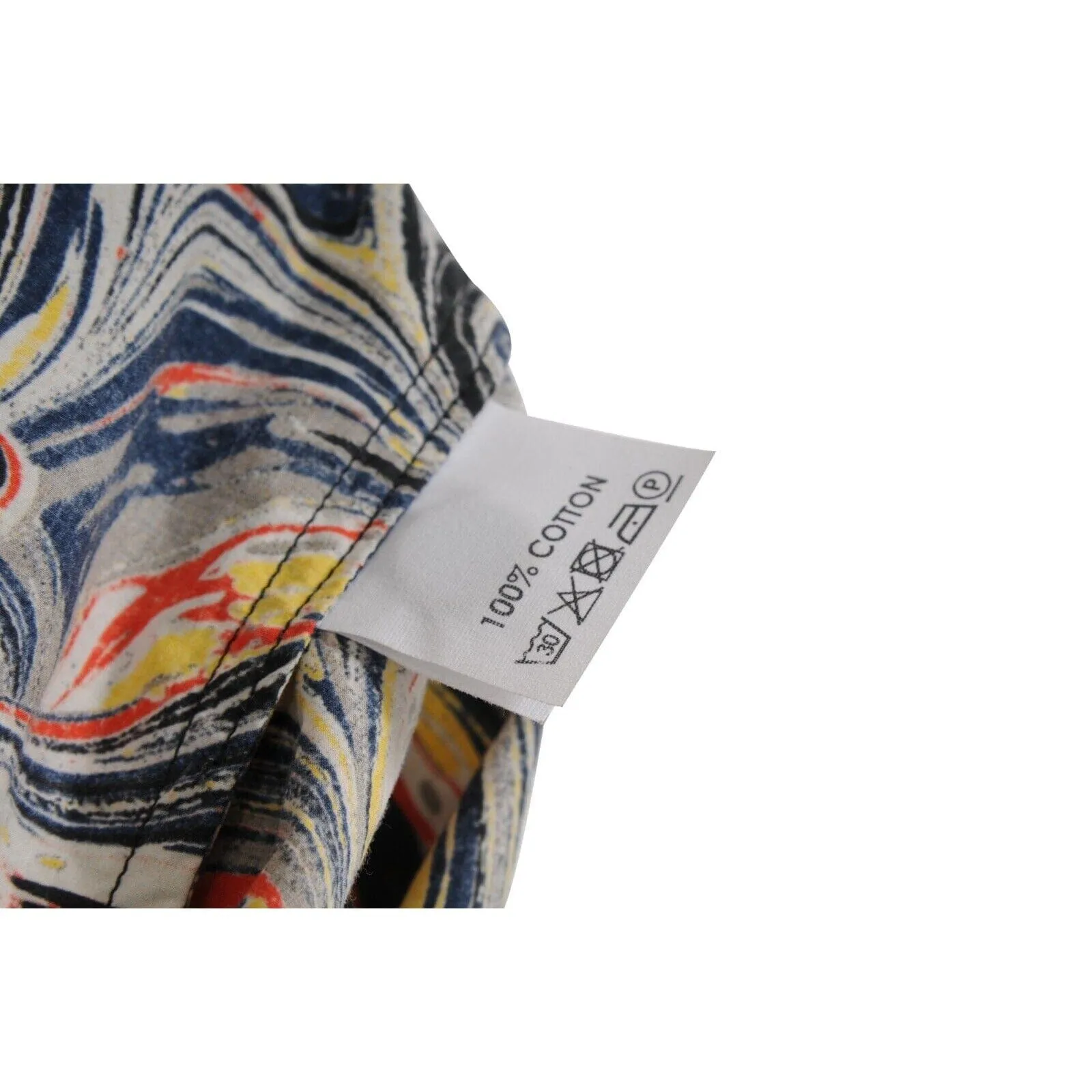 Black Tan Mosaic Abstract Painting Button Down Shirt