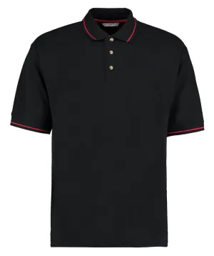 Black/Bright Red - St Mellion polo (classic fit) (C)