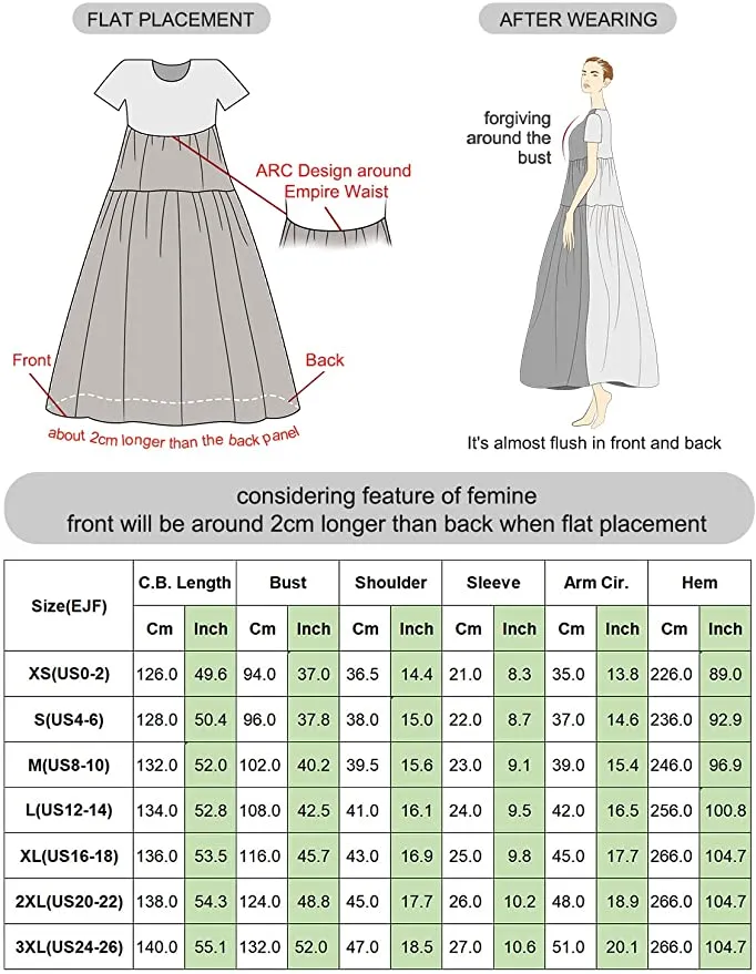 Blue White Flower Women Casual Loose Bohemian Floral Dress with Pockets Short Sleeve Long Maxi Summer Beach Swing Dress - Yesno
