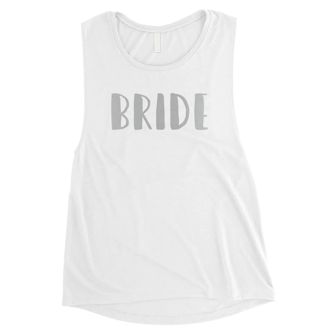 Bride Team Bride-SILVER Womens Muscle Tank Top Extravagent Rich