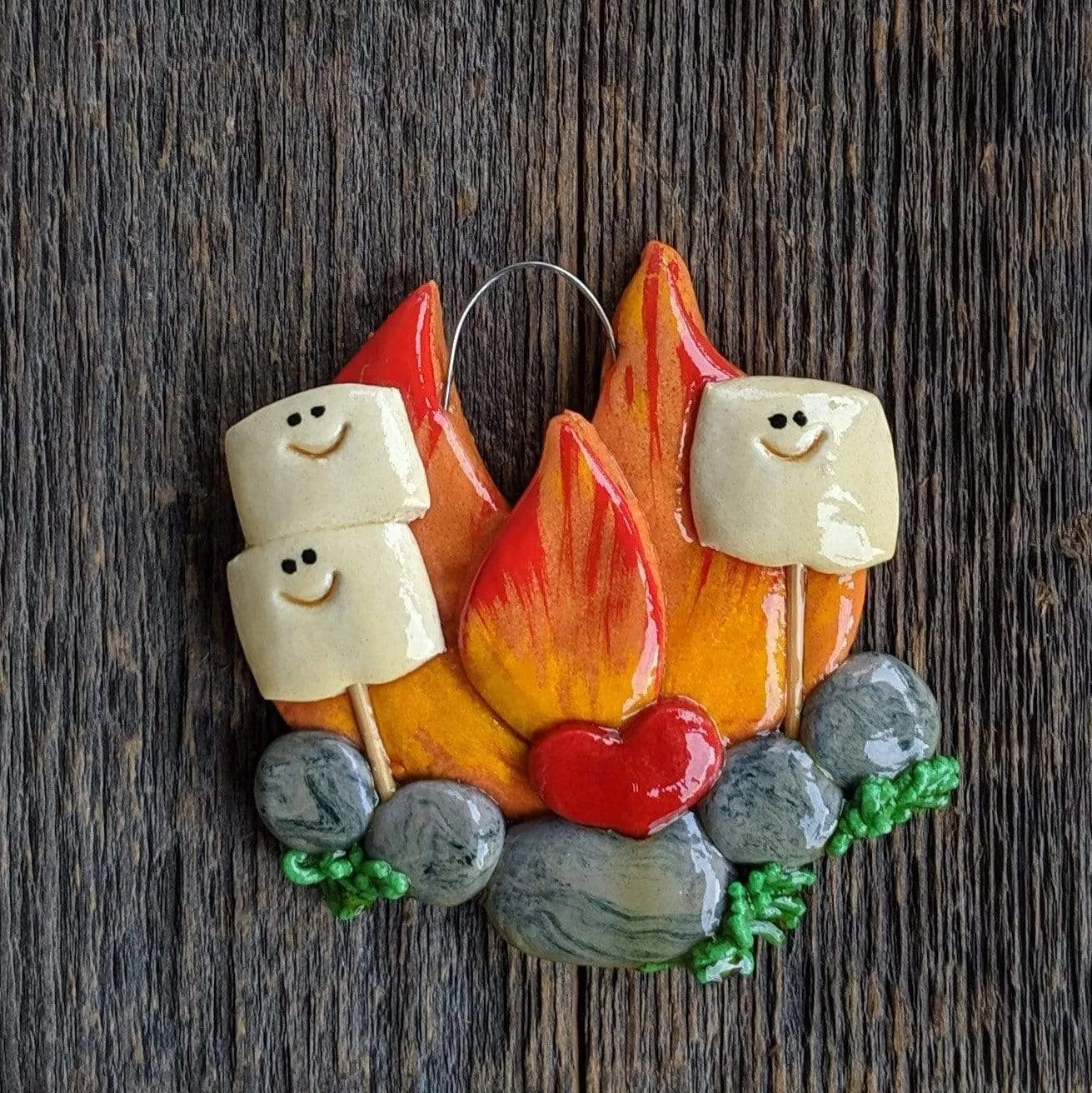 Campfire Christmas Ornament