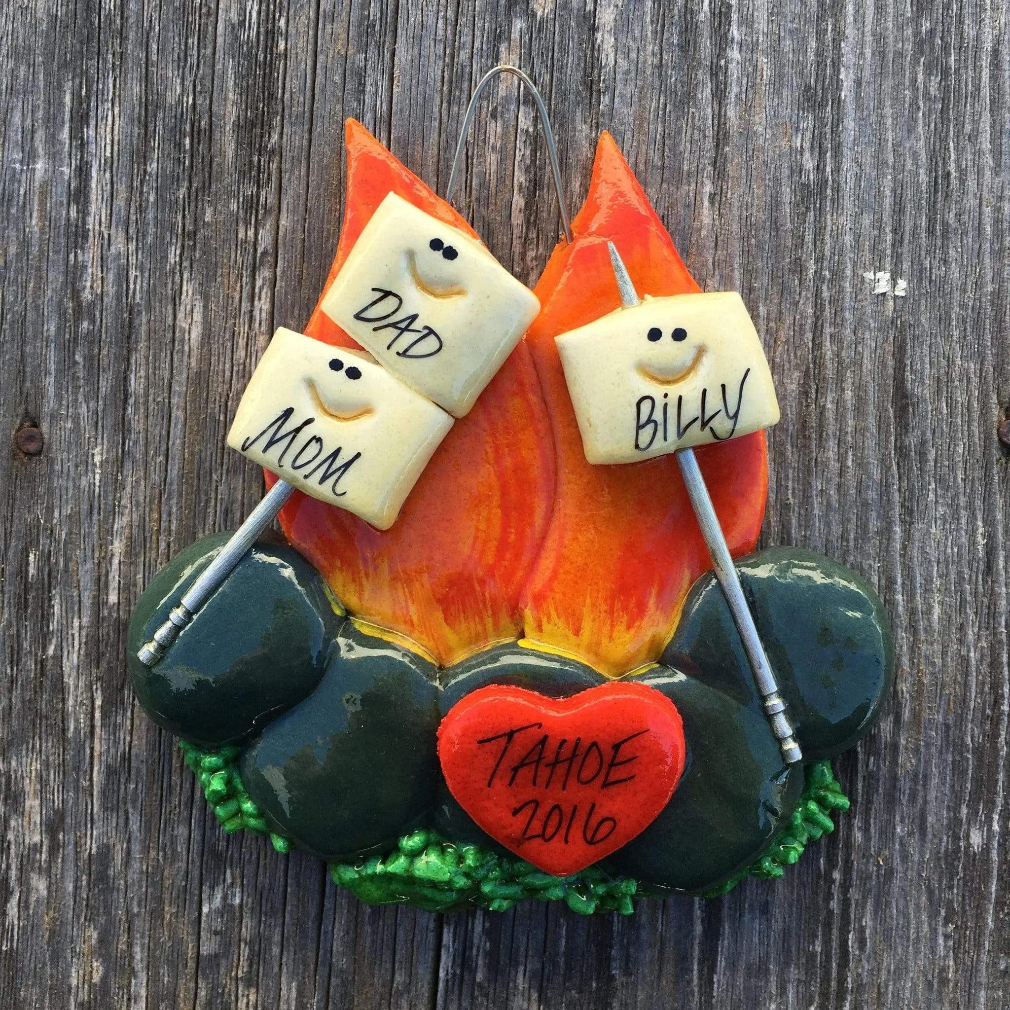 Campfire Christmas Ornament
