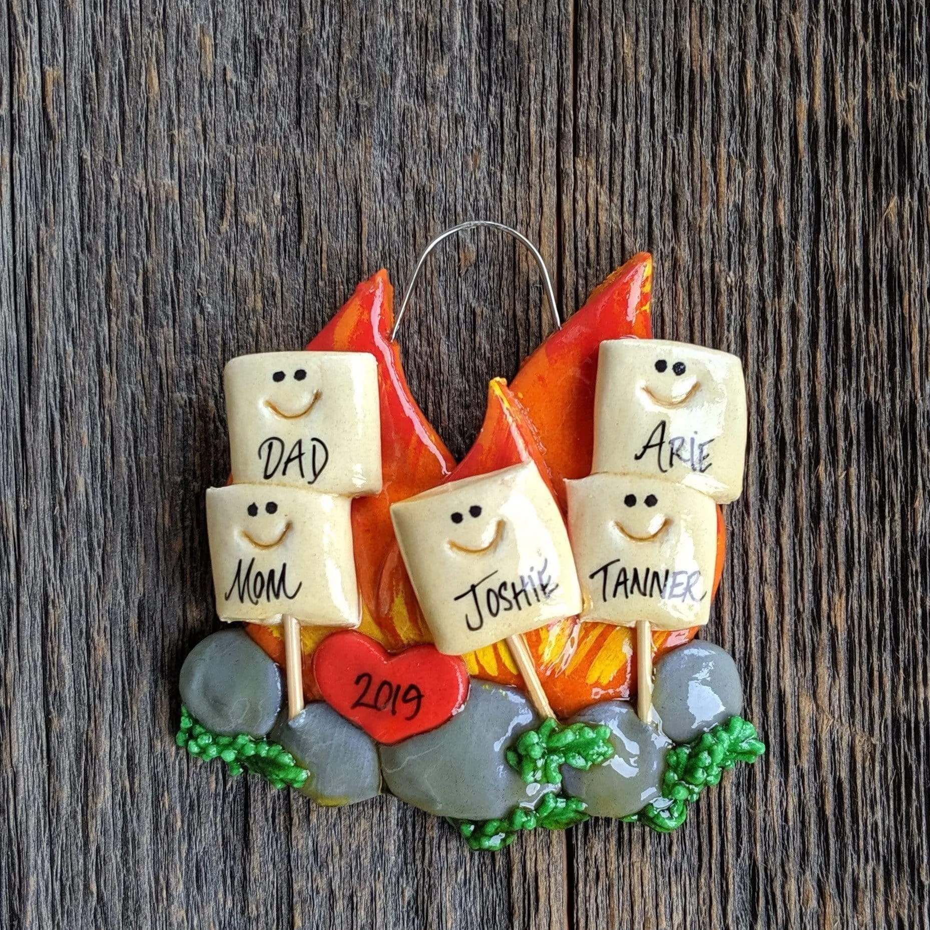 Campfire Christmas Ornament