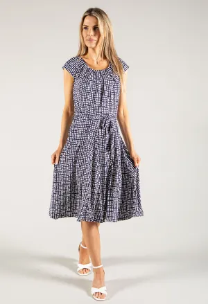 Cap Sleeve Midi Dress