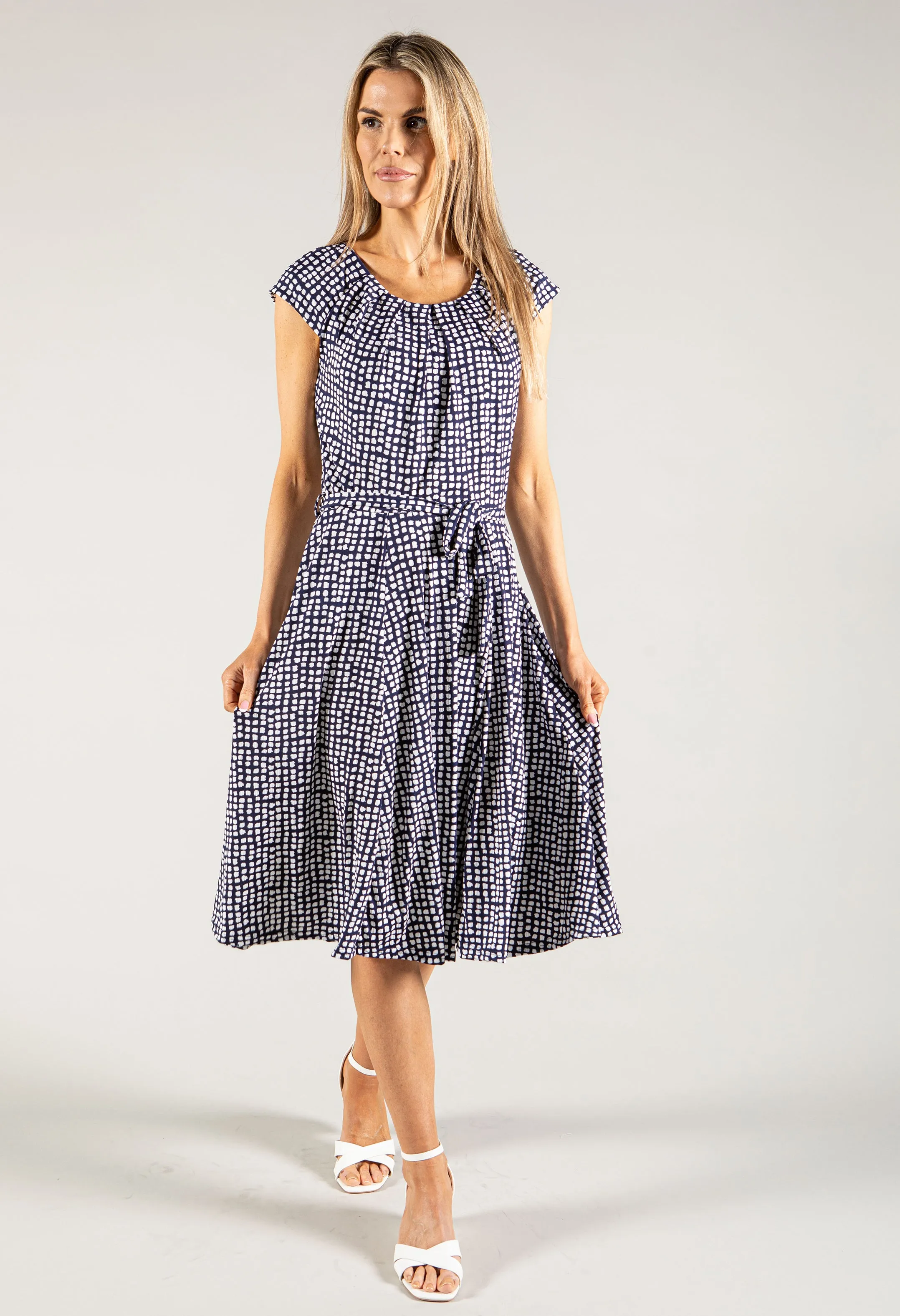 Cap Sleeve Midi Dress