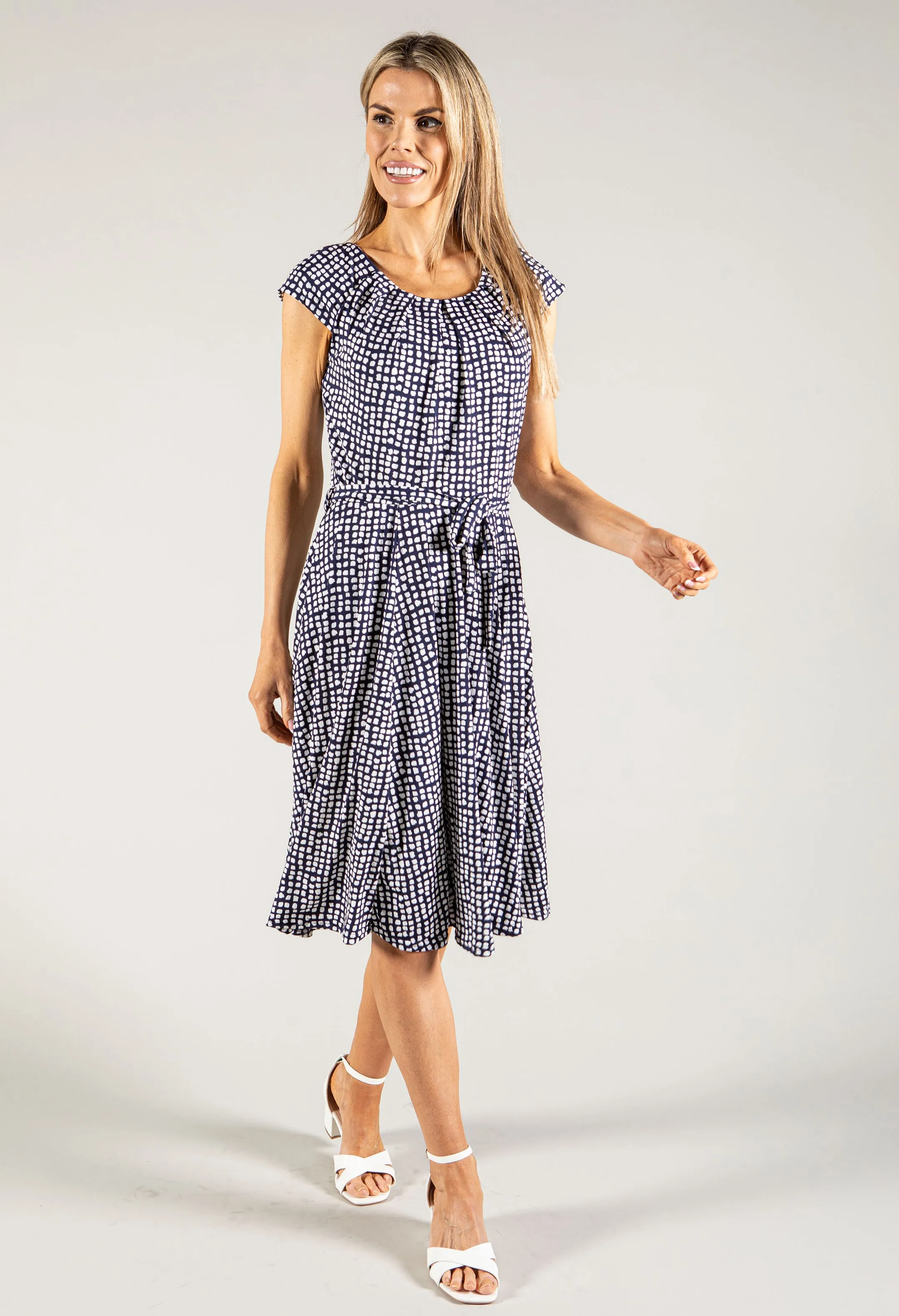 Cap Sleeve Midi Dress