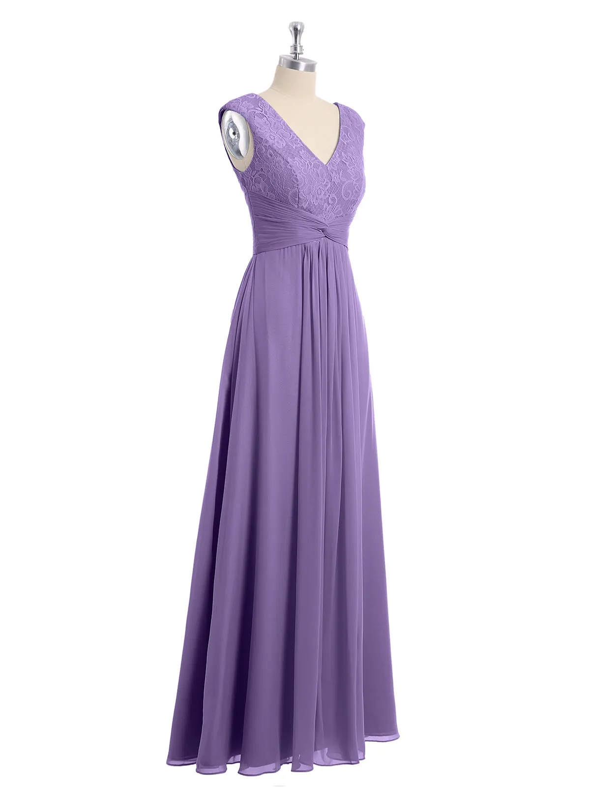 Cap Sleeves Chiffon and Lace Dress with V NECK Tahiti Plus Size