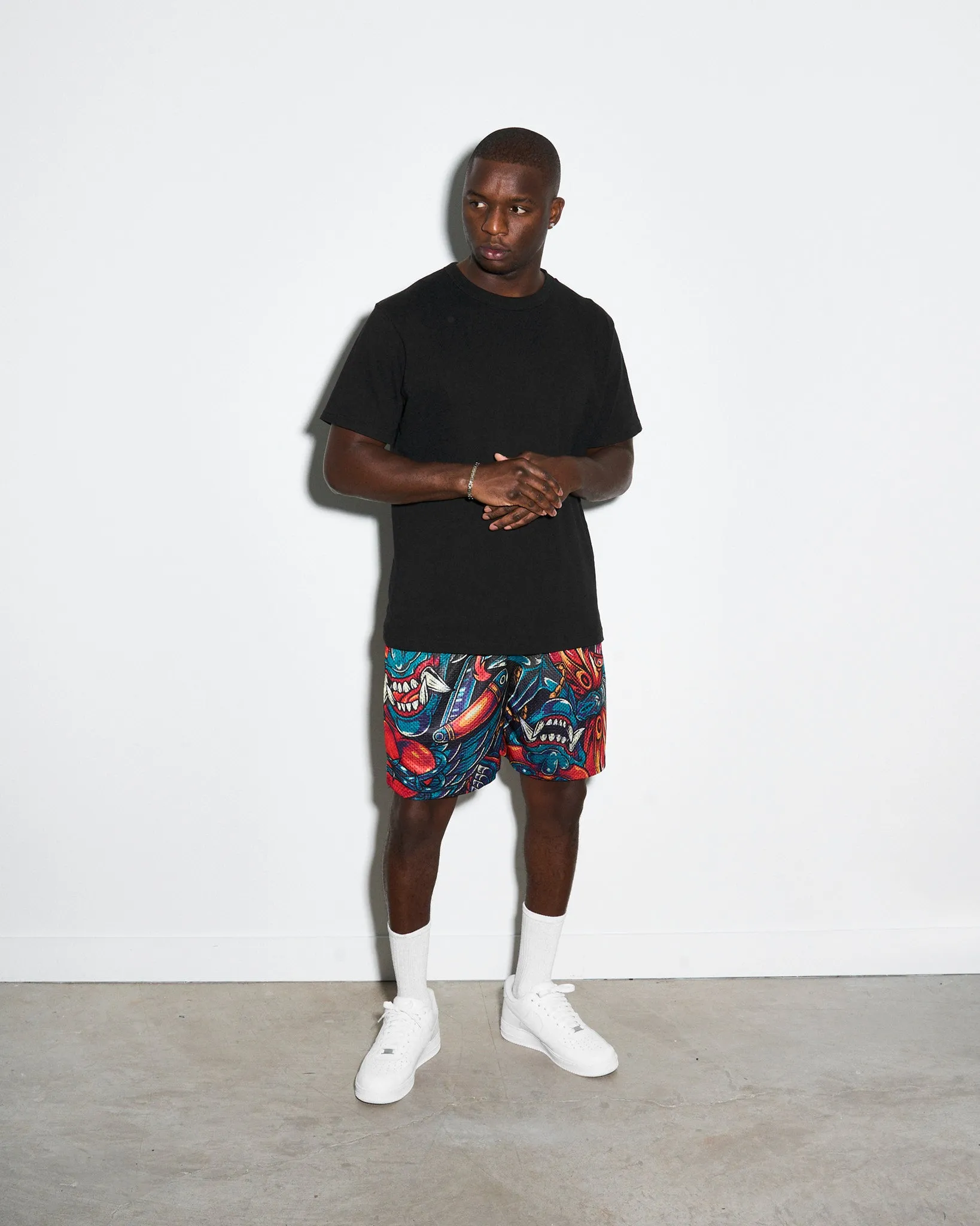 Chalk Line Demon AOP Retro Shorts