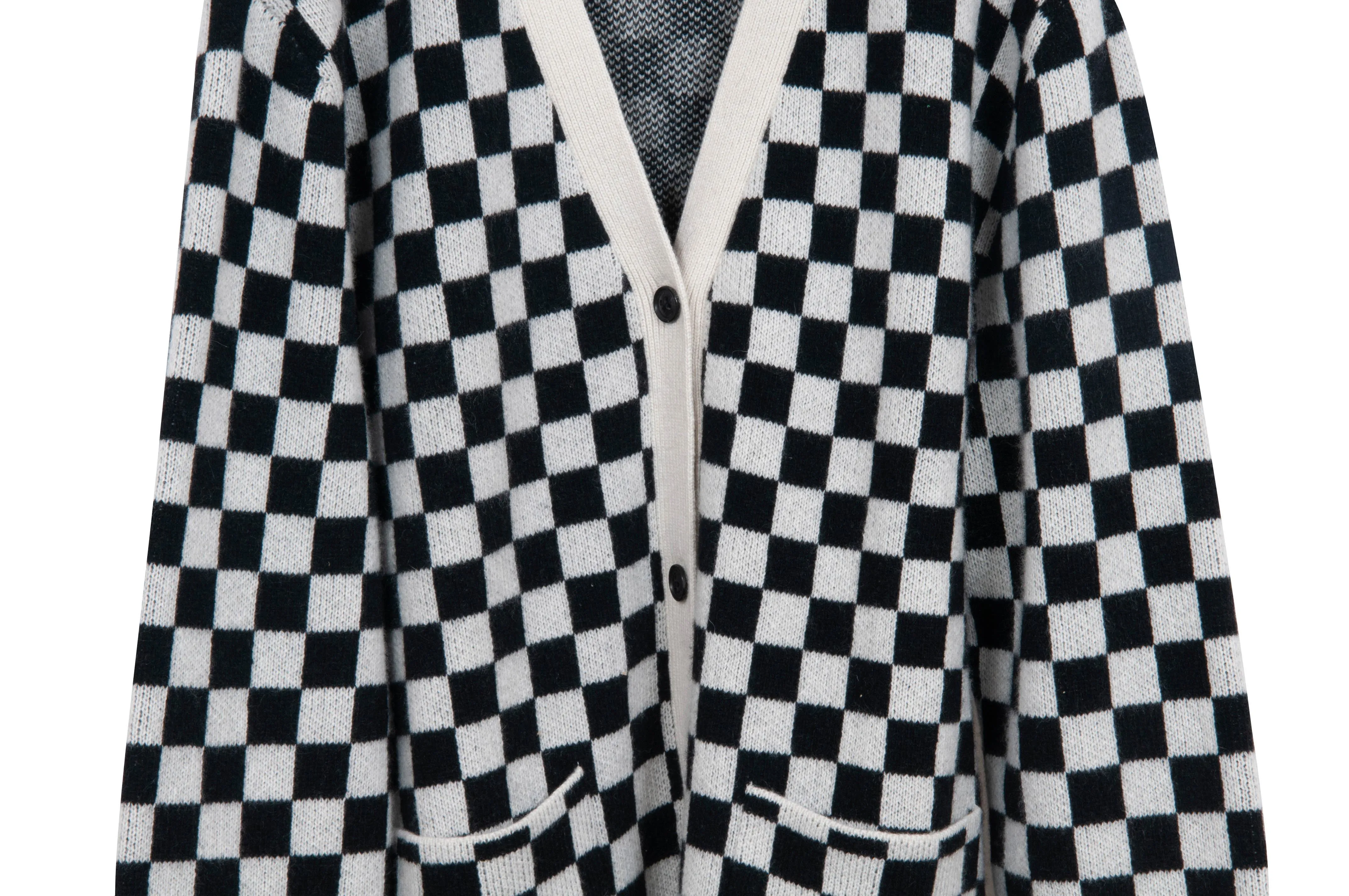 Checkered Cardigan