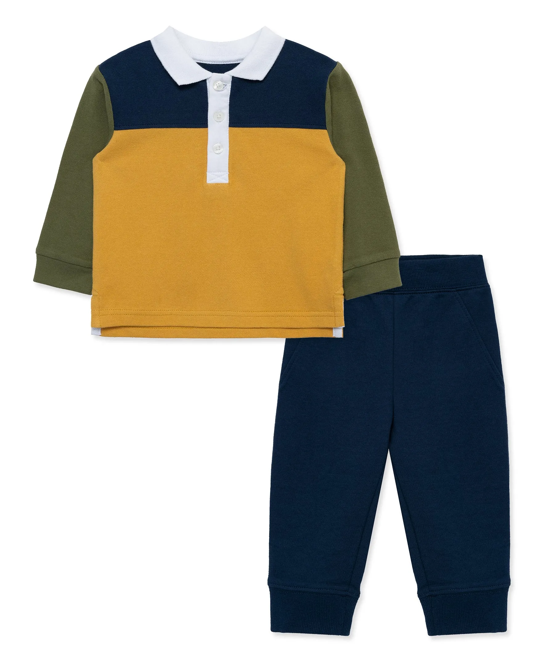 Colorblock Polo Set (2T-4T)