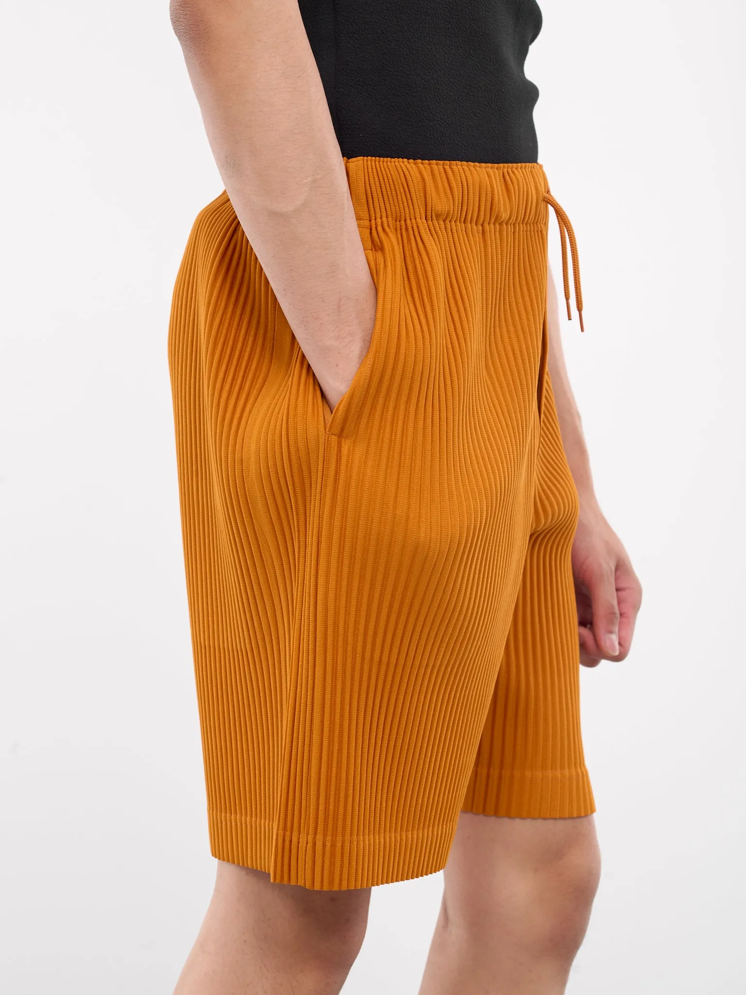 Colorful Pleats Shorts (HP46JF140-FLAME-ORANGE)
