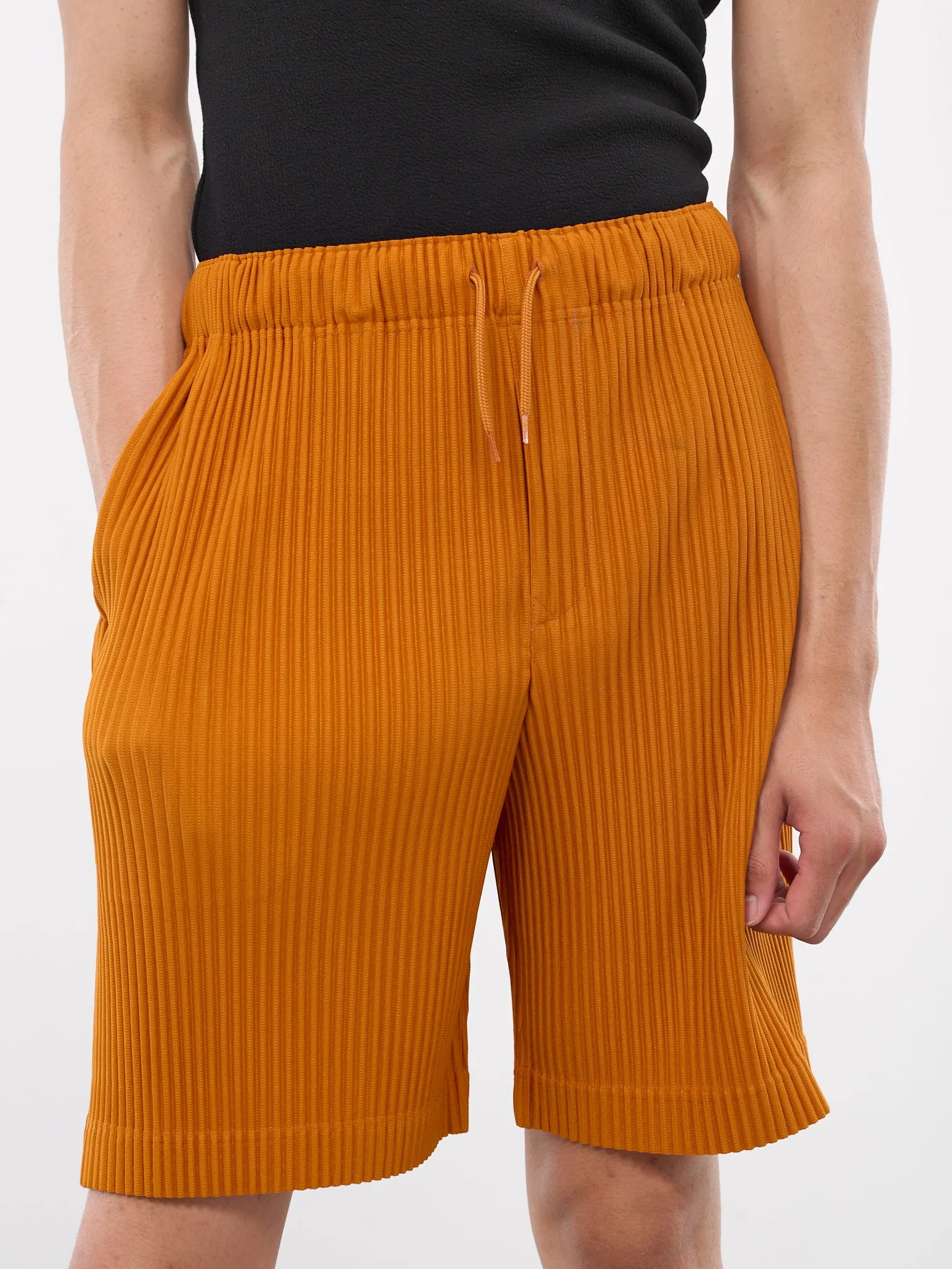 Colorful Pleats Shorts (HP46JF140-FLAME-ORANGE)