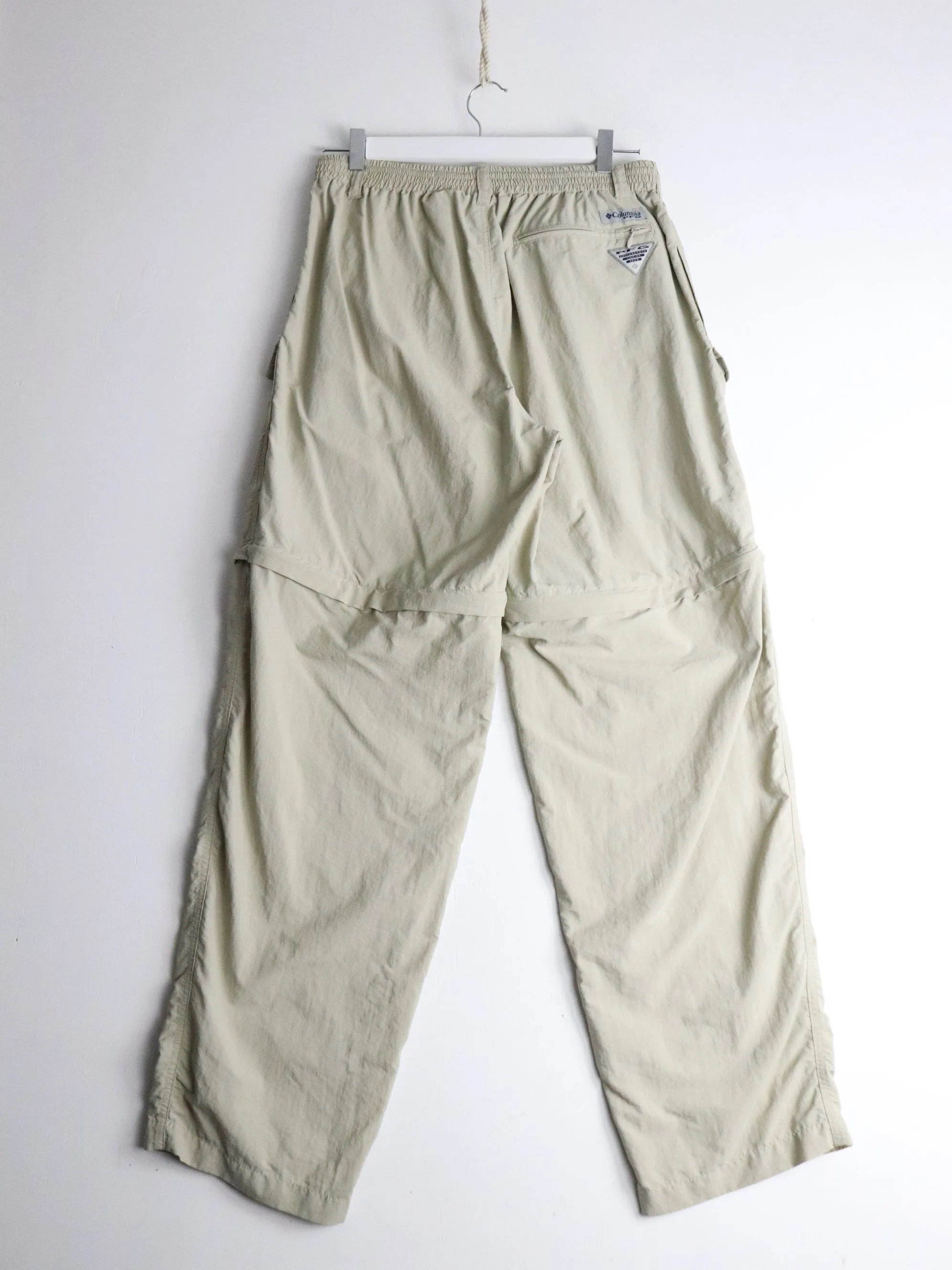Columbia Pants Mens 32 x 32 Beige Convertible Fishing