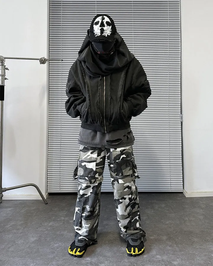 Convertible Detachable-Leg Camo Cargo Pants