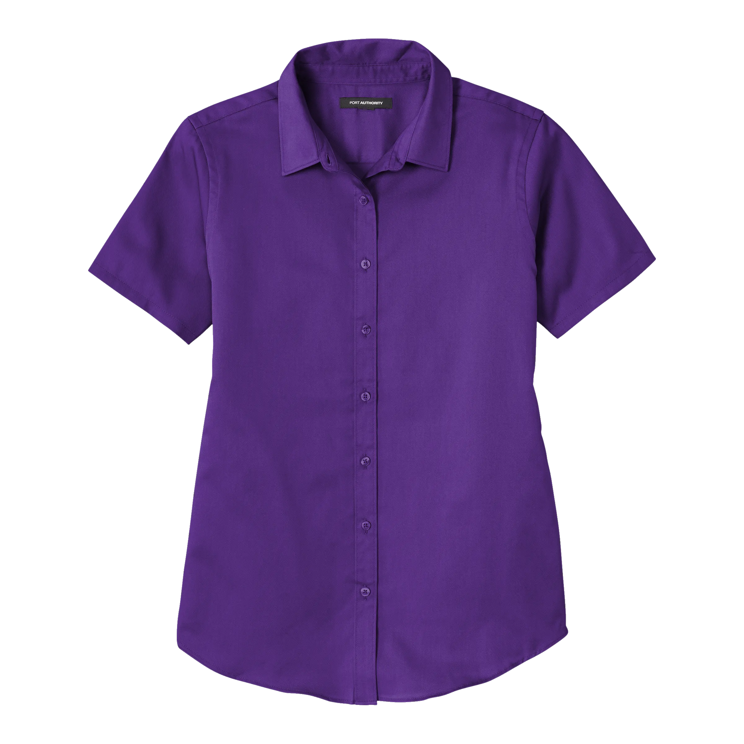 D2105W Ladies Short Sleeve SuperPro React Twill Shirt