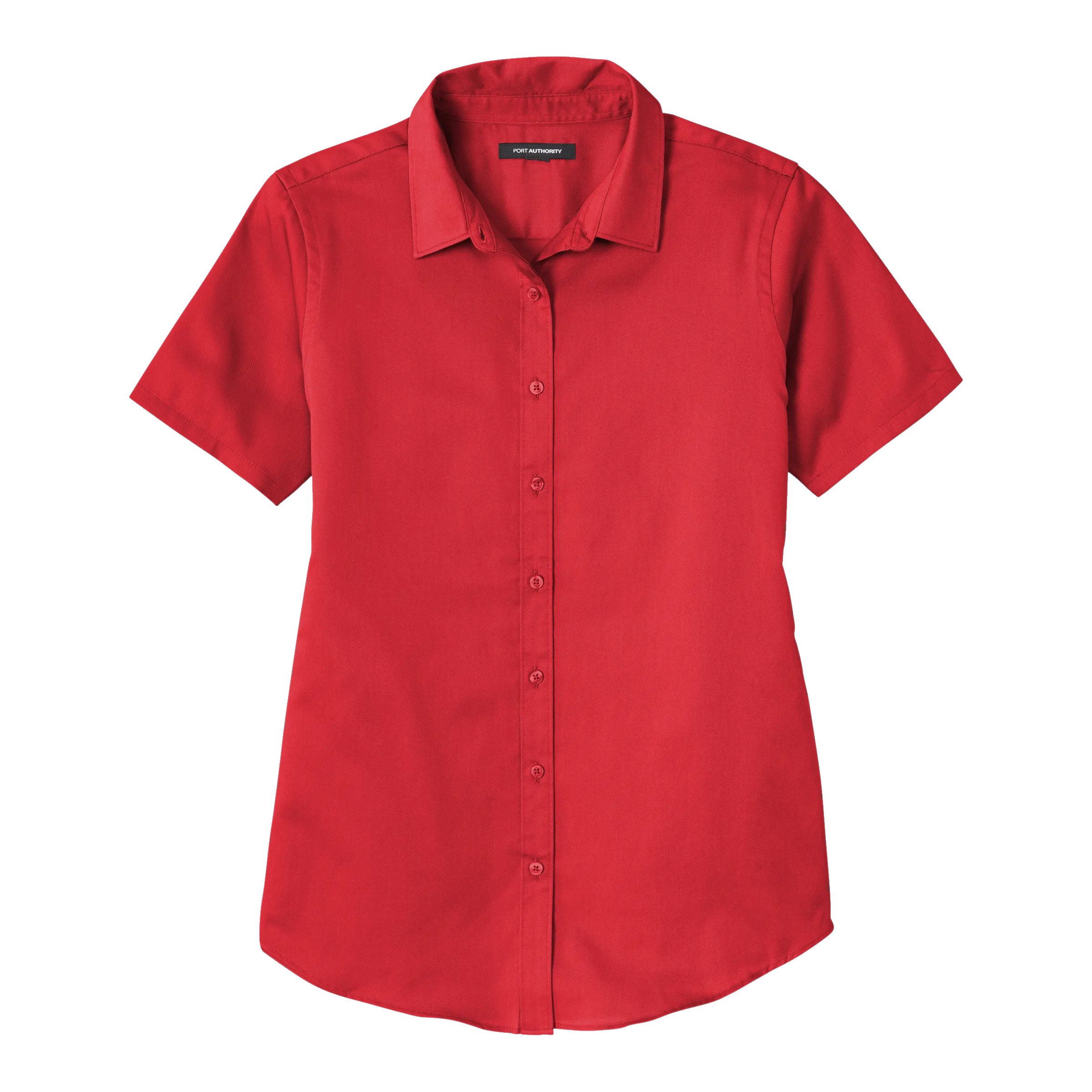 D2105W Ladies Short Sleeve SuperPro React Twill Shirt