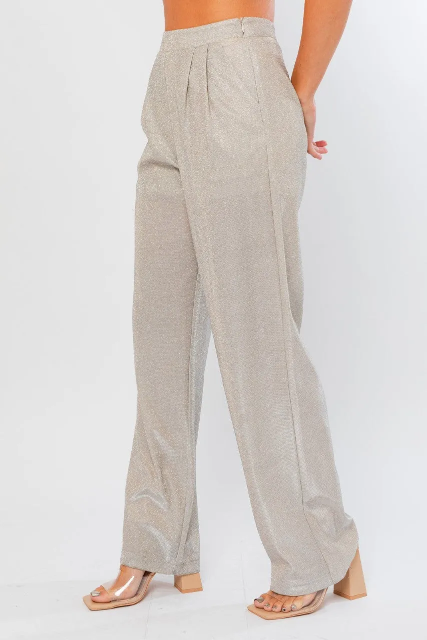 Dancing Queen Champagne Shimmer Pants