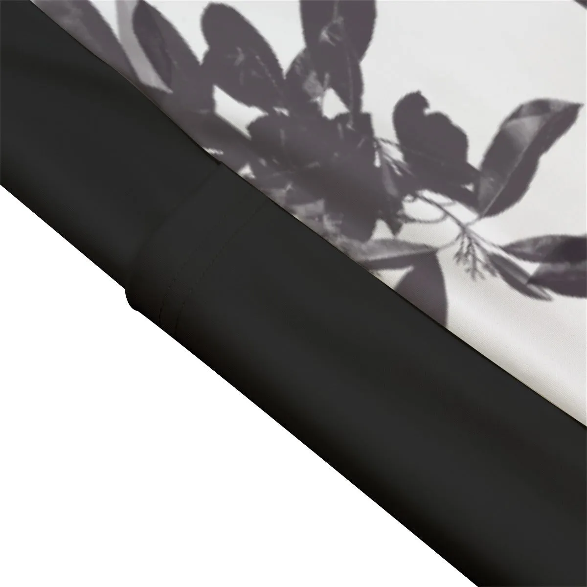 Dark leaves High Waist Leggings With Side Pockets up to 6 XL