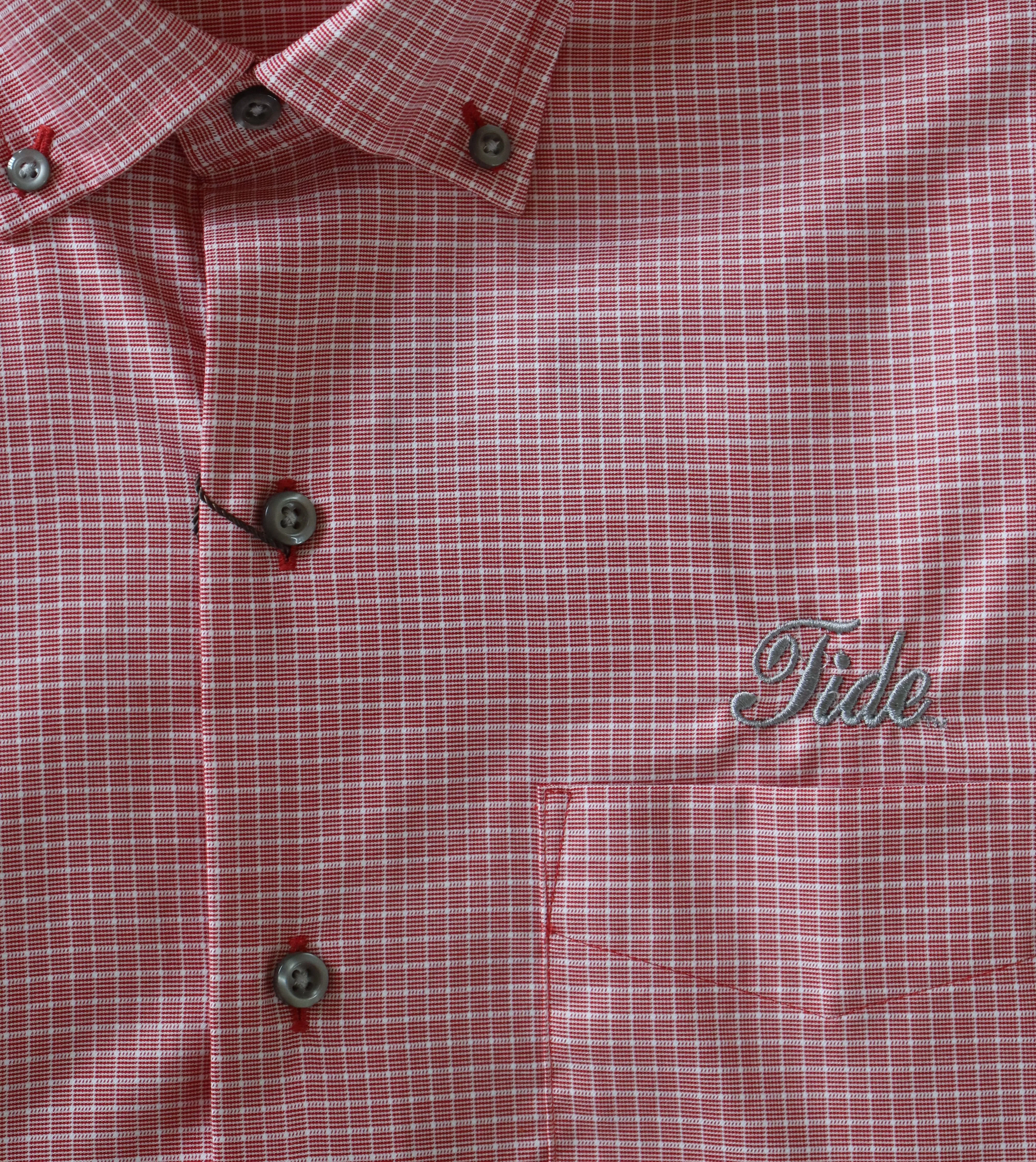 David Donahue Crimson Casual Button Down (Tide Script)