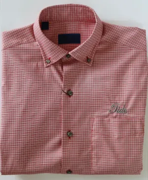 David Donahue Crimson Casual Button Down (Tide Script)