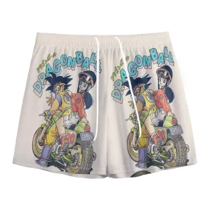 DBZ Goku Chi Chi Biker Motorbike Glasses Cool Design Streetwear  Mesh Shorts
