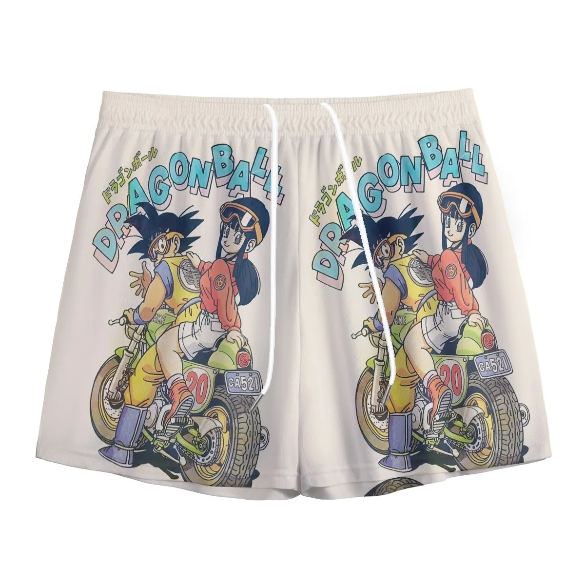 DBZ Goku Chi Chi Biker Motorbike Glasses Cool Design Streetwear  Mesh Shorts