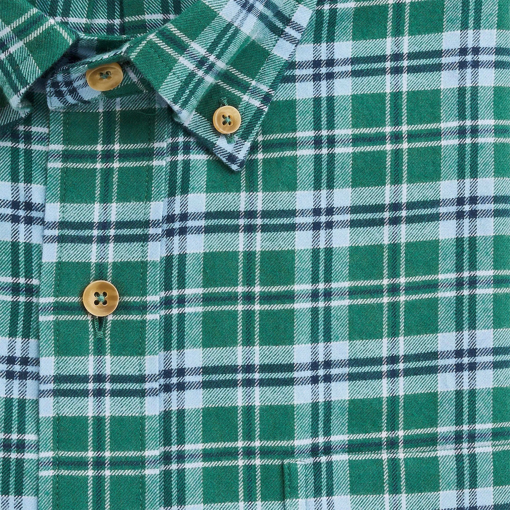 Edinburgh Featherweight Flannel - Bottle Green