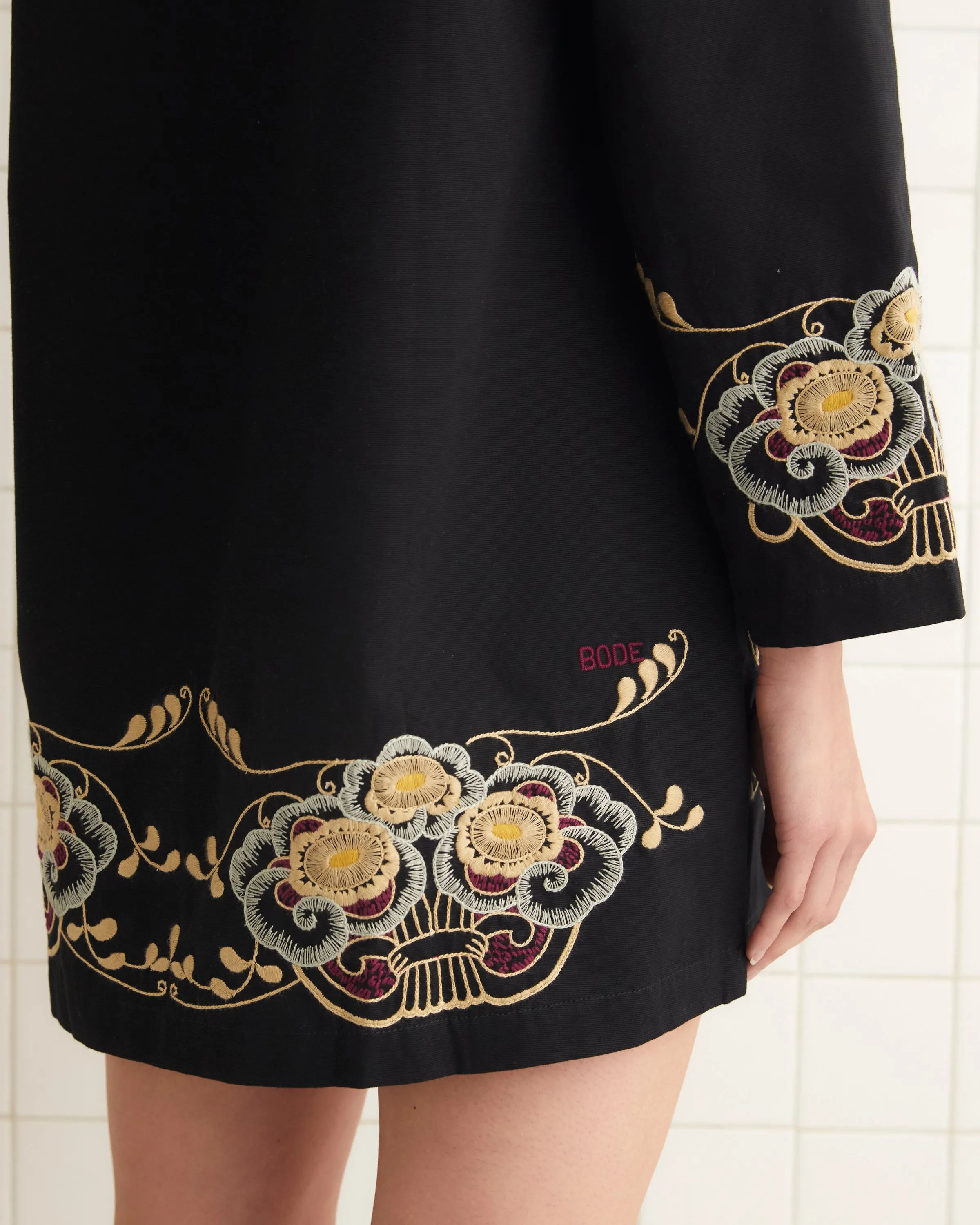 Embroidered Corsage Dress