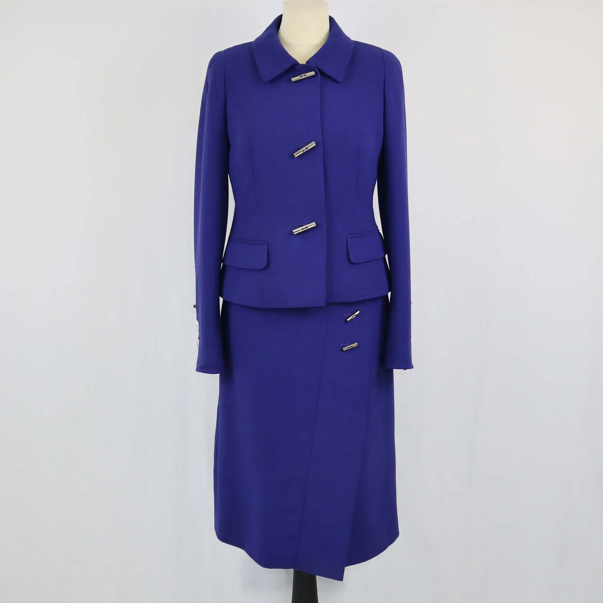 Escada Violet Blazer & Midi Skirt Set