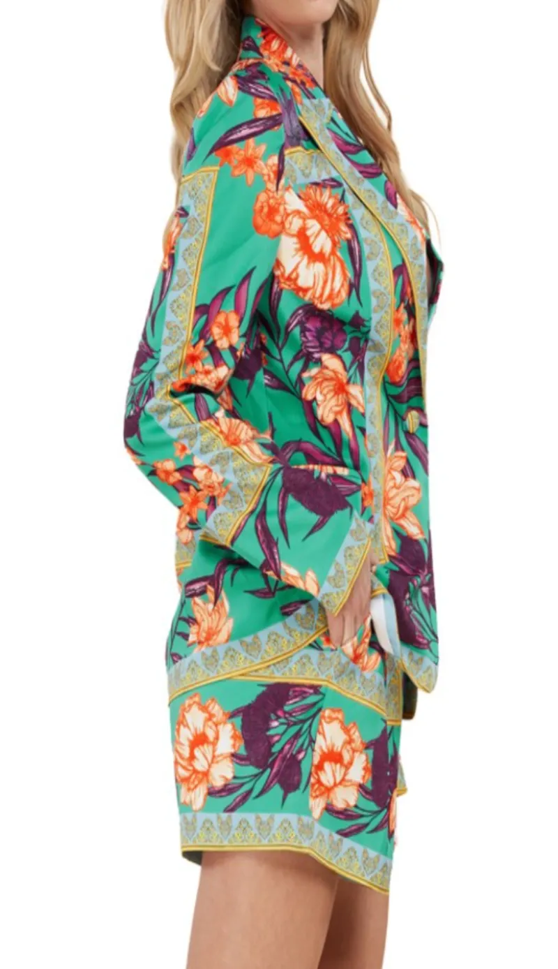 Floral Blazer Set