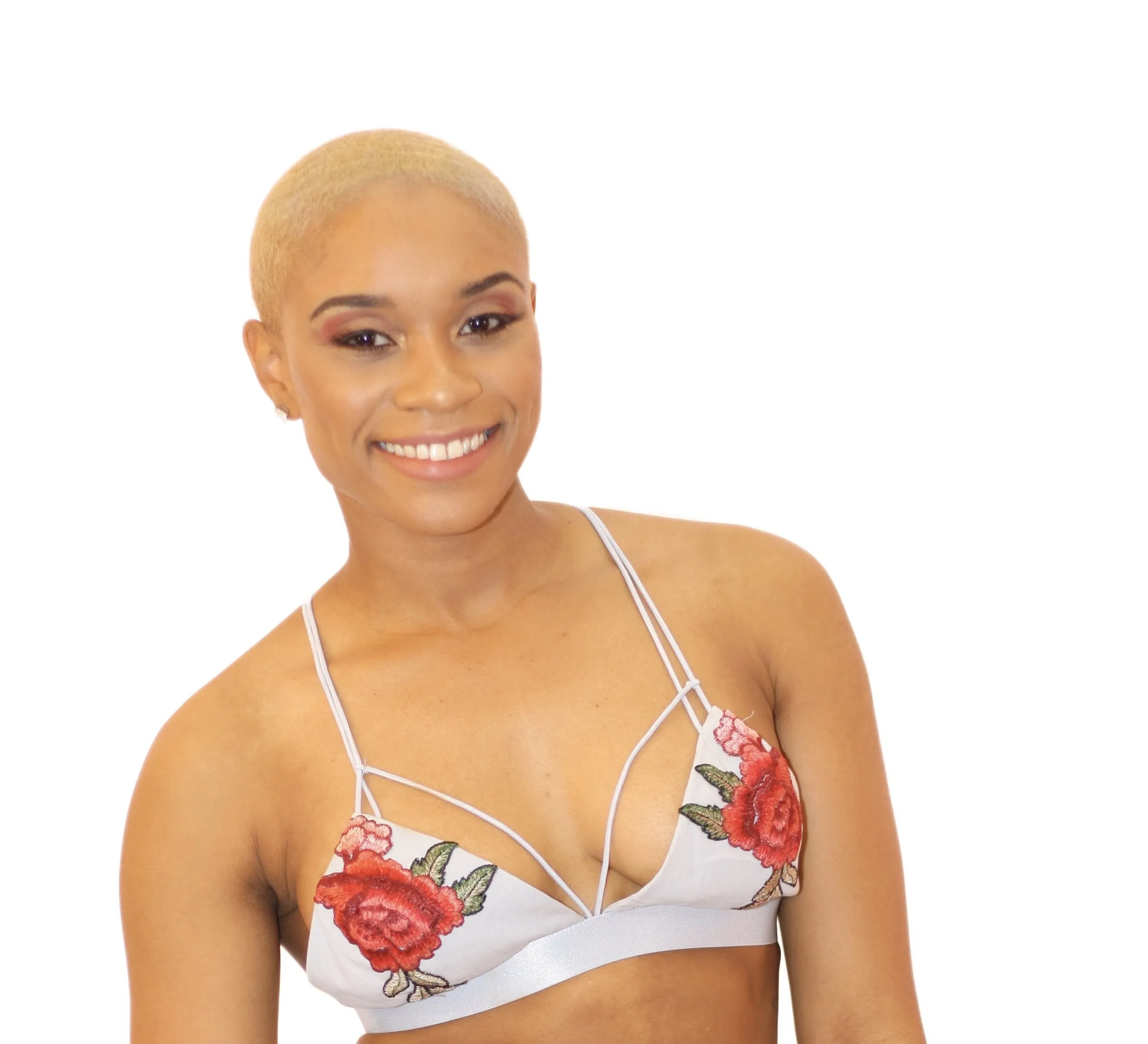 Floral Jean Bralette