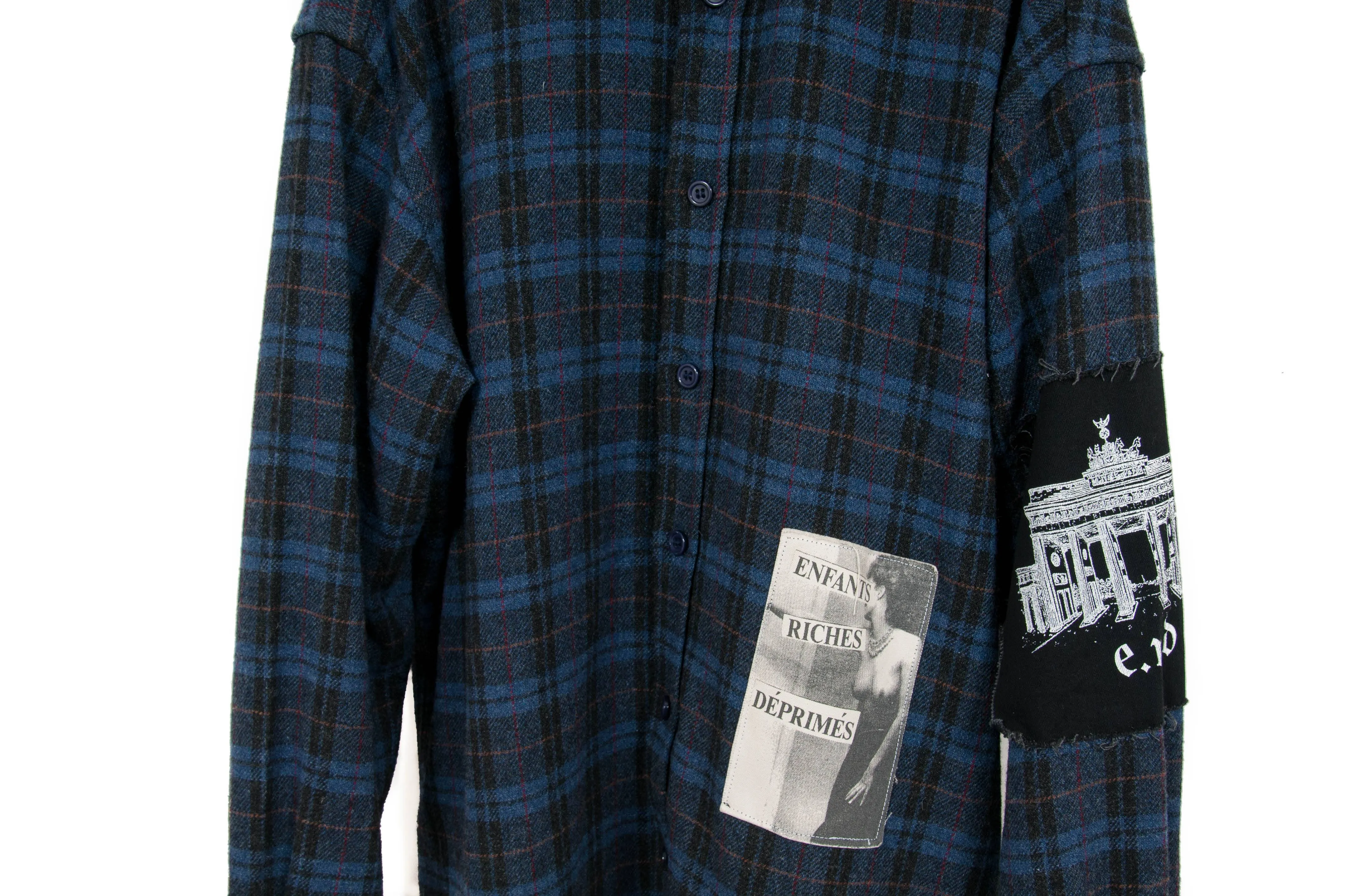 Frozen Beauties Oversized Wool Flannel