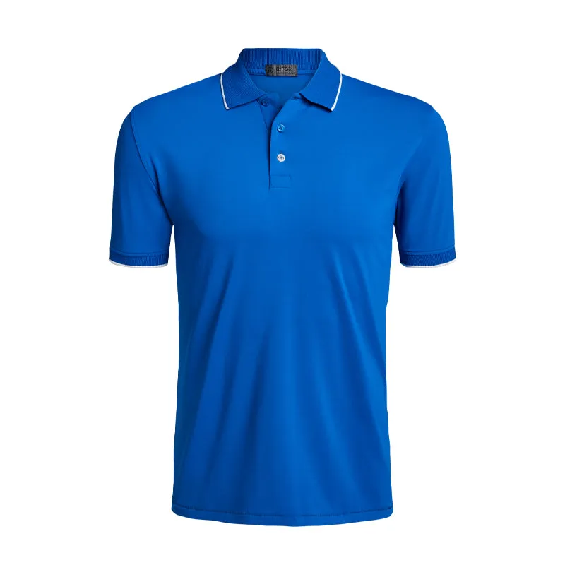GFORE Pleated Collar Men's Polo (Ultramarine)