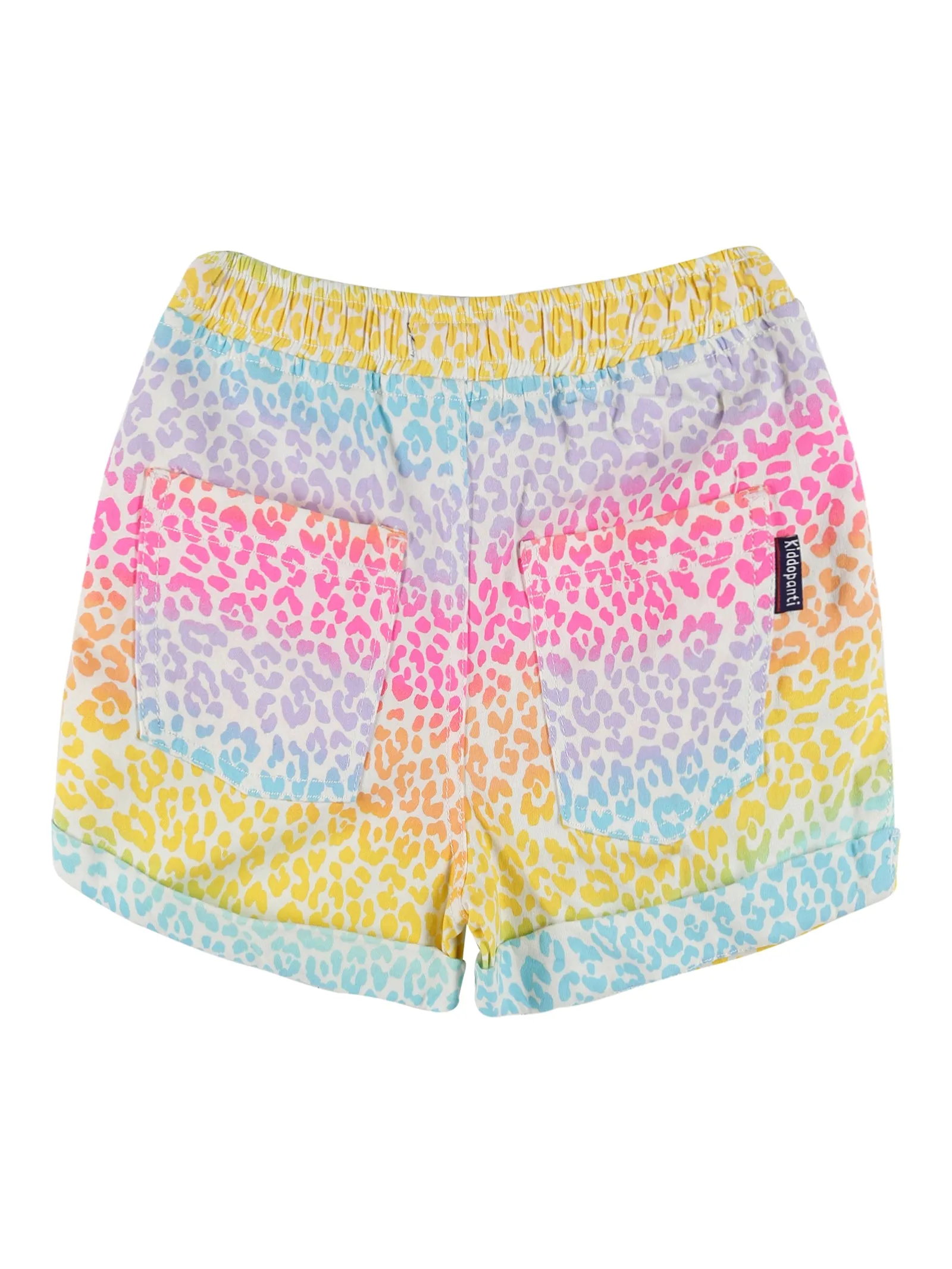 Girls Cropped Print Polo & Basic Roll up Hot Short Set
